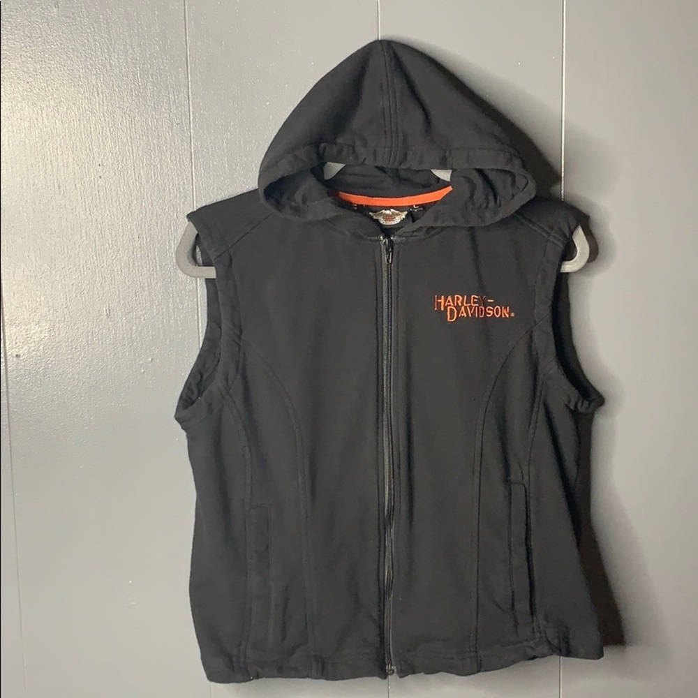 Harley Davidson‎ cotton black vest size L - Picture 3 of 12